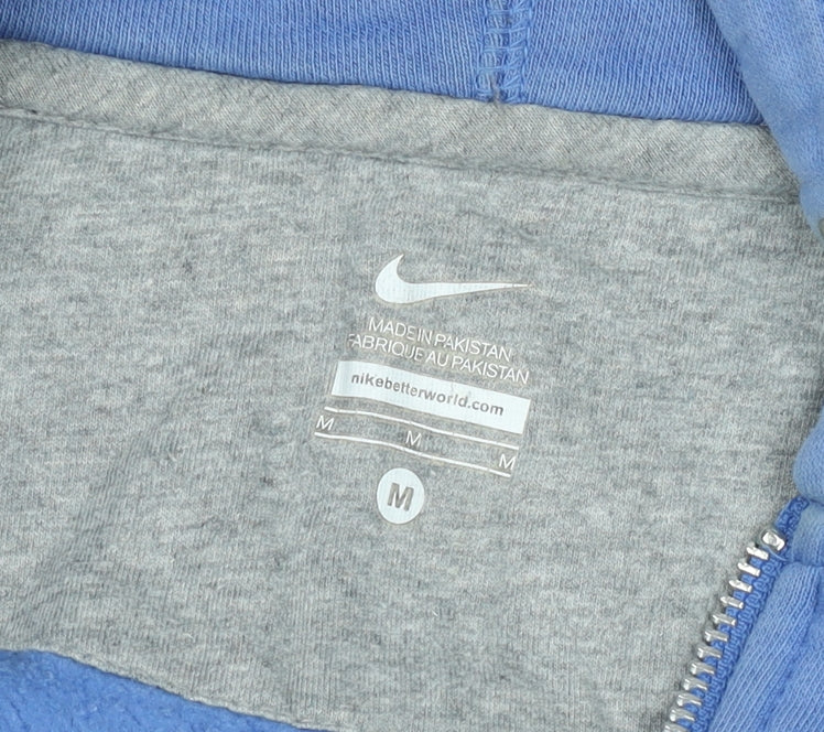 Nike Men's Blue Full Zip Hooded Basic Jacket M