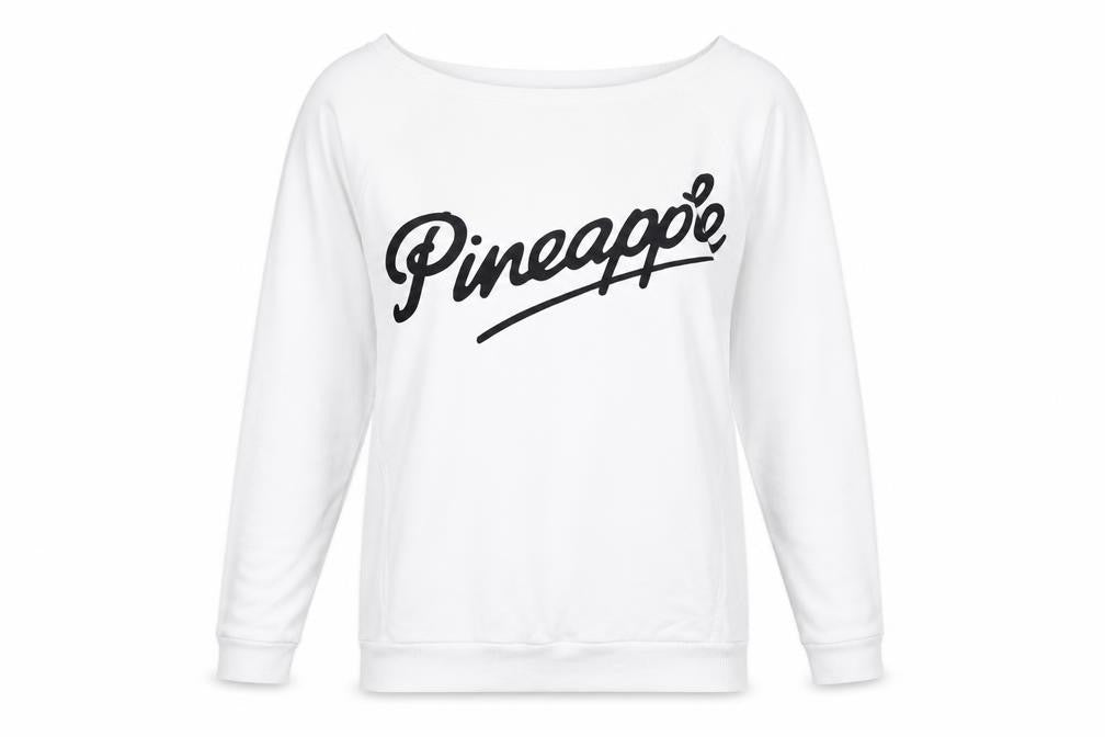 Pineapple by Debbie Moore White XS Pullover Sweatshirt Women