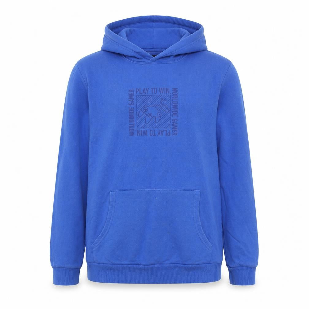 Marks and Spencer Boys Blue Pullover Hoodie 13-14 Years Gamer Graphic