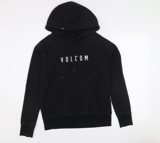 Volcom Women's Black Pullover Hoodie Size S Cotton Blend
