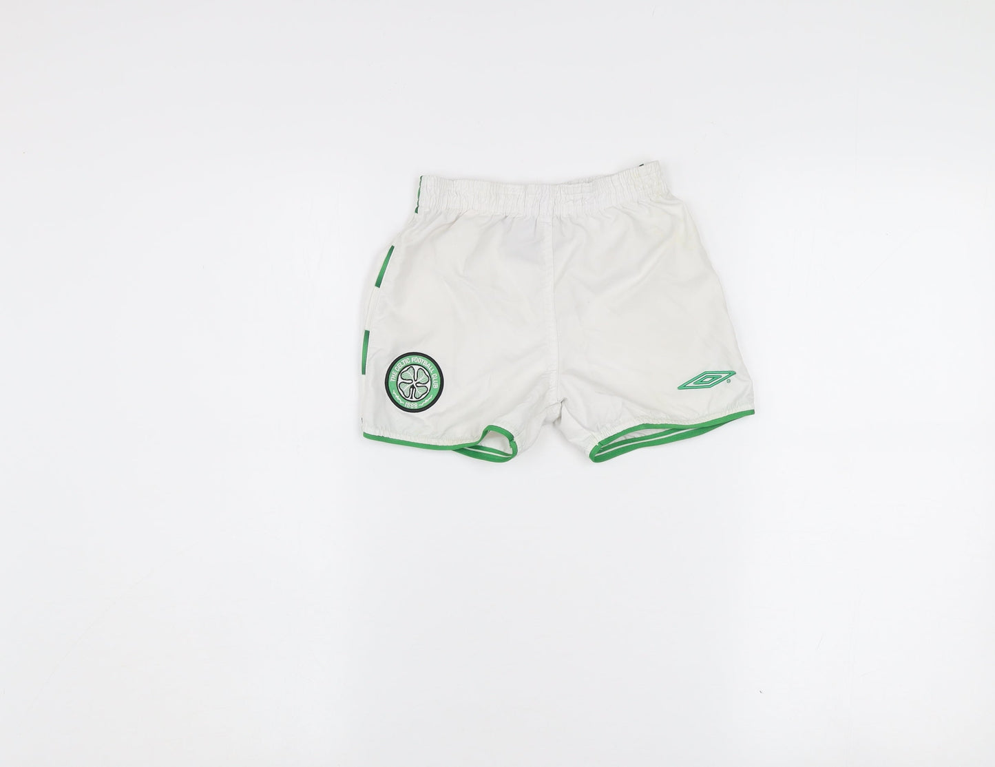 Umbro Unisex Baby White Sports Shorts 24 Months Lightweight Activewear