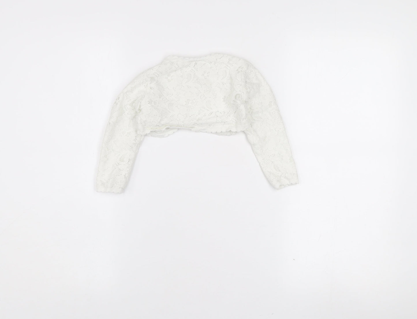 Monsoon Girls Ivory Lace Shrug Cardigan 12–18 Months Formal Wedding