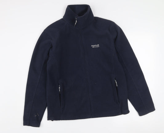 Regatta Women's Blue Fleece Full Zip Outdoor Jacket Size S