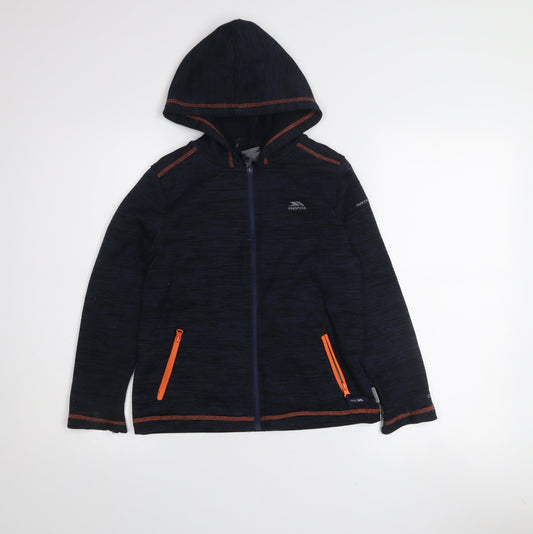 Trespass Boys Blue Full Zip Hooded Fleece Jacket 9-10 Years