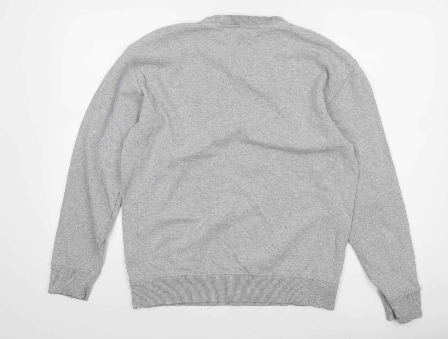 Lee Men's Grey Regular Fit Crew Neck Sweatshirt Size S