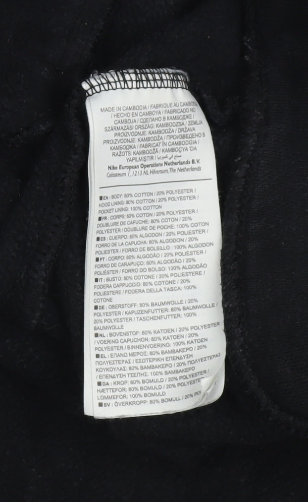 Nike Men's Grey Full Zip Hoodie L Sports Fleece Sweatshirt