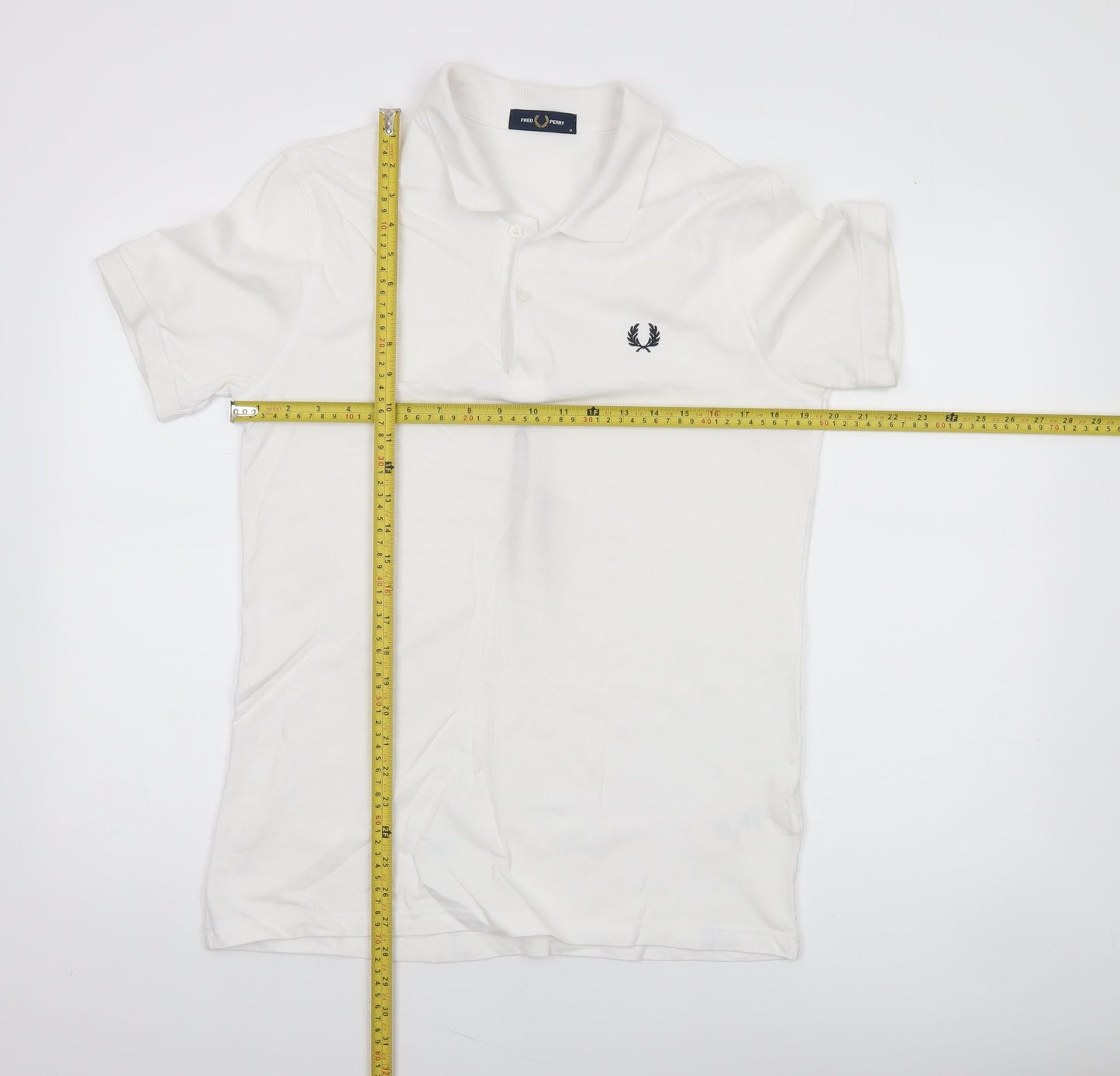 Fred Perry Men's White Cotton Polo Shirt M Classic Style