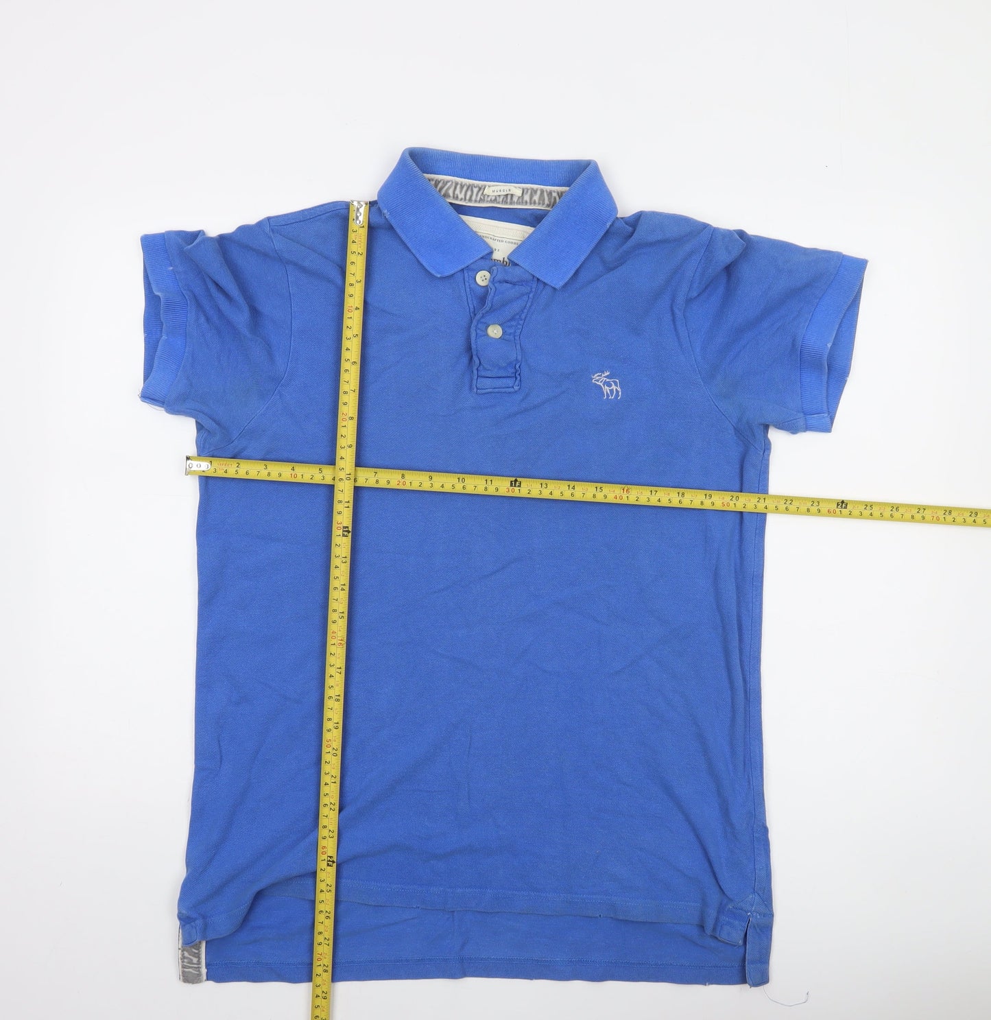 Abercrombie & Fitch Men’s Blue L Polo Shirt 100% Cotton Classic Style