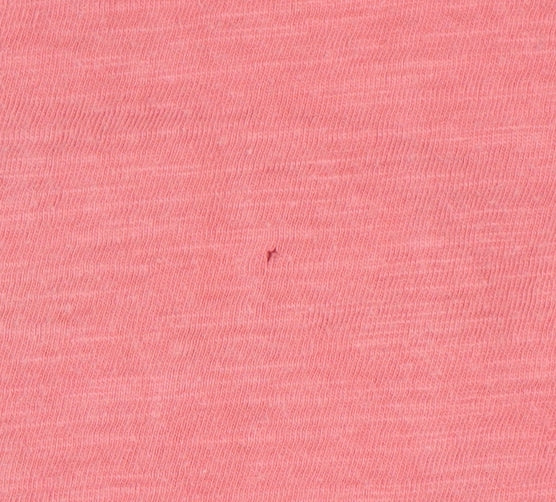 FatFace Women's Pink Short Sleeve Crochet Cotton Top Size 16