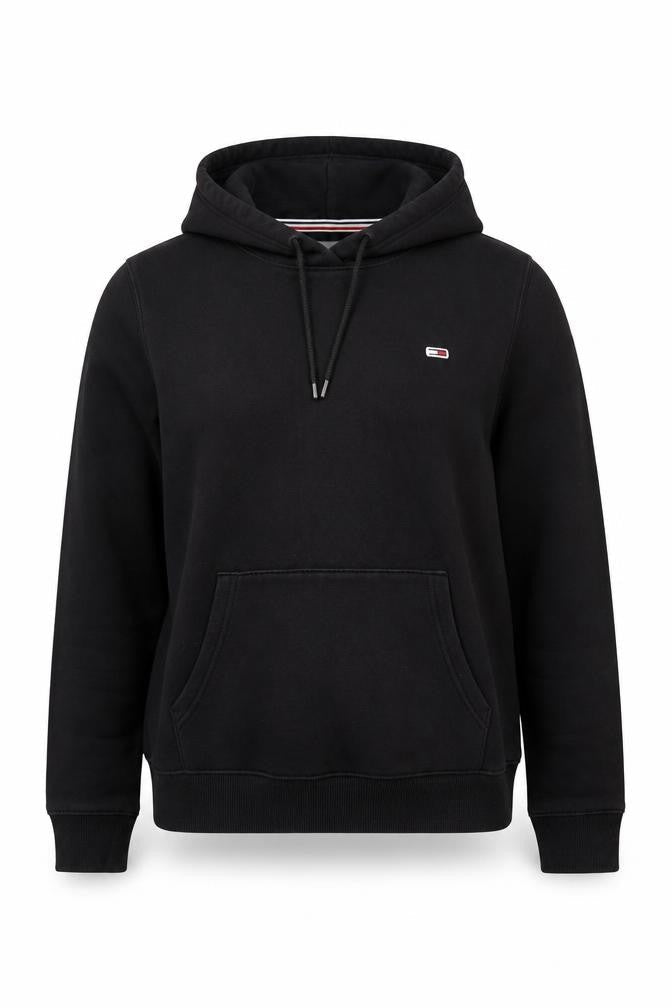Womens UK M Regular Tommy Jeans Black Pullover Hoodie