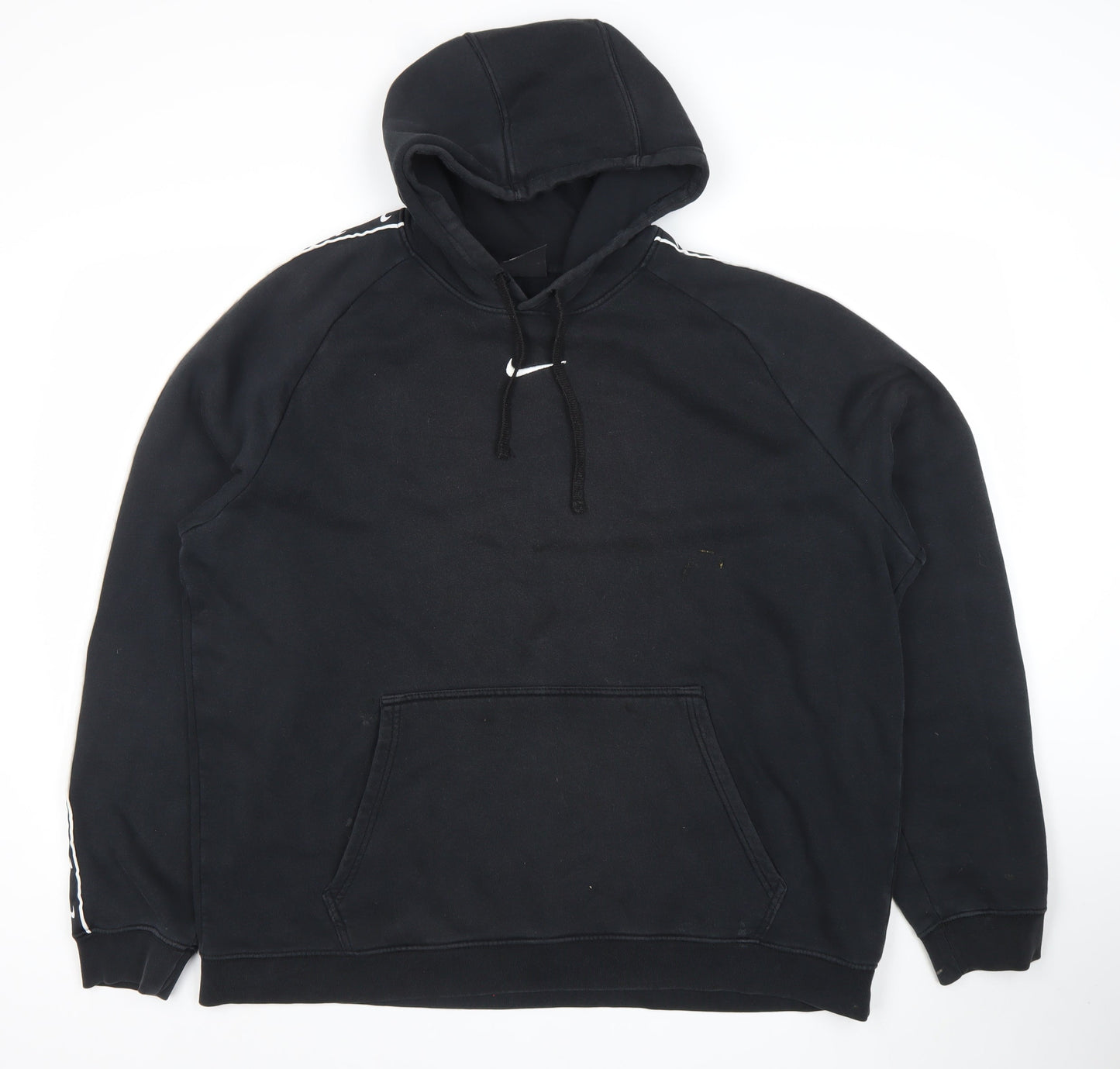 Nike Mens Black XL Pullover Hoodie Logo Sportswear Sweatshirt