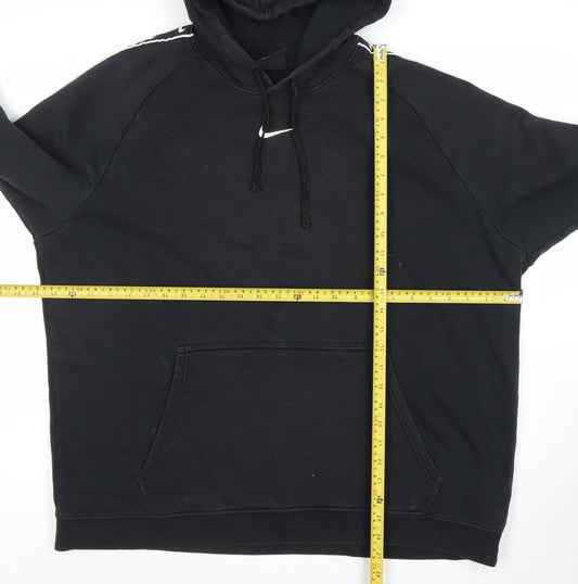 Nike Mens Black XL Pullover Hoodie Logo Sportswear Sweatshirt