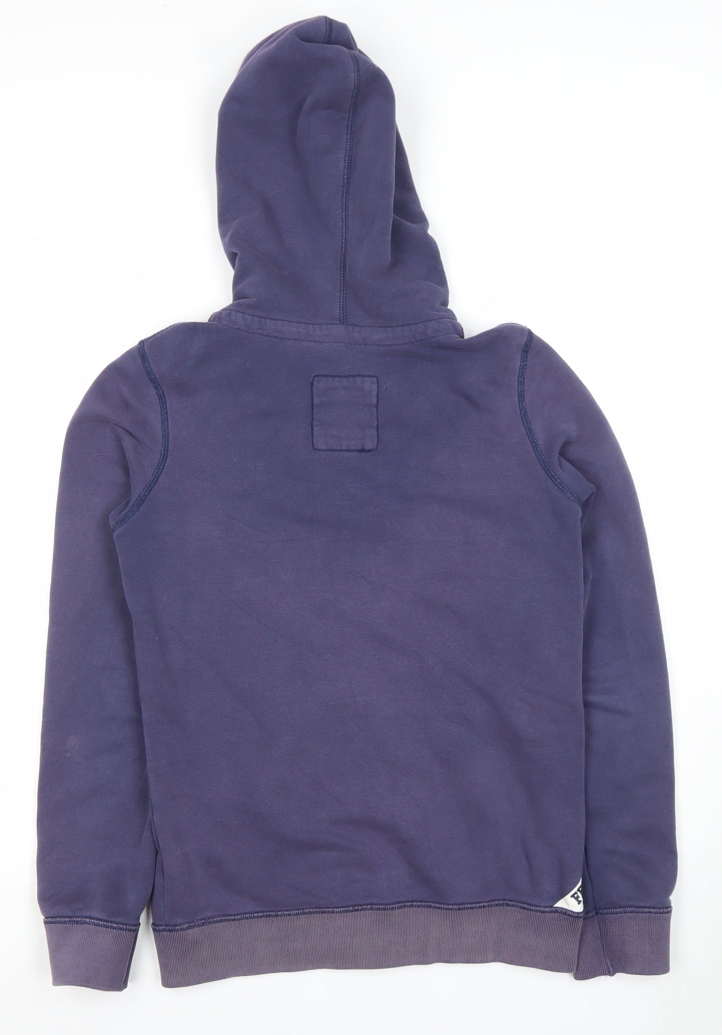Fat Face Womens Blue Full Zip Hoodie Size 10 Cotton Blend