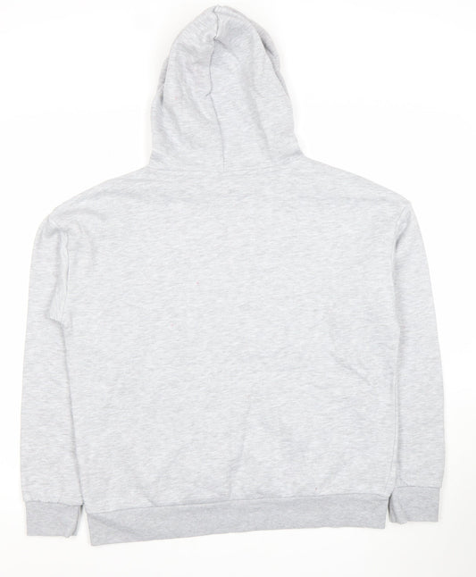 Disney Women’s Grey Hoodie Minnie Mouse Print Size 10/12 Pullover
