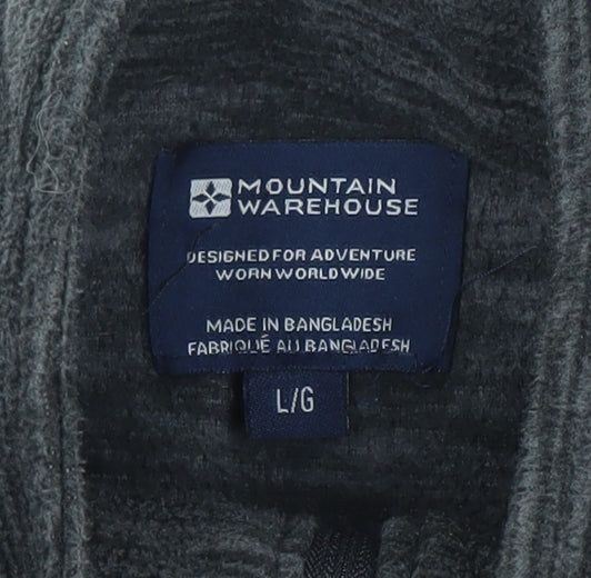 Mountain Warehouse Women Grey Full Zip Fleece Jacket Size L