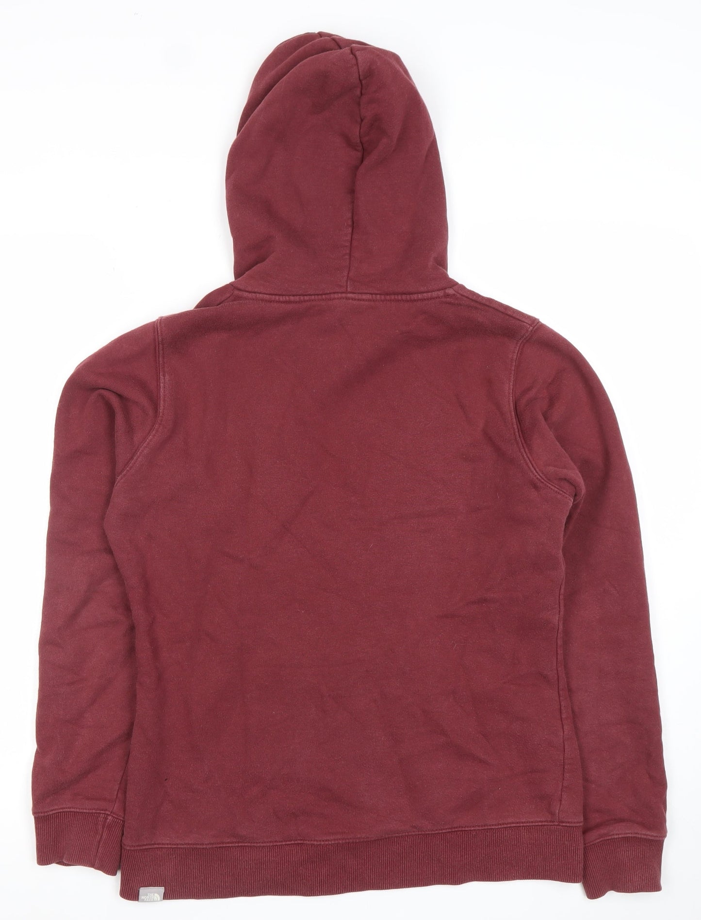 The North Face Womens Burgundy Hoodie Medium 100% Cotton Pullover