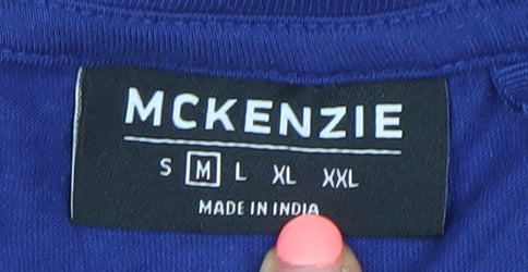 McKenzie Men's Blue Graphic Sports T-Shirt Size M