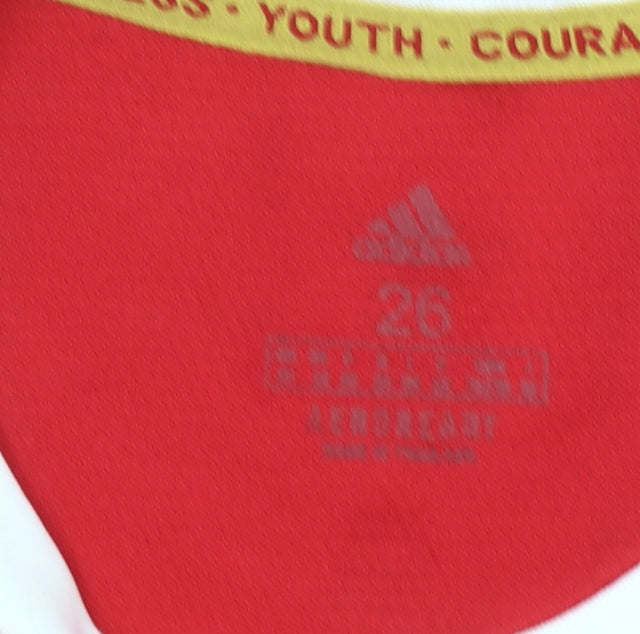 Adidas Boys Manchester United Red Football Jersey Ronaldo 7 T-Shirt Size 8 Years