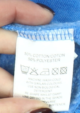 Calvin Klein Men’s Blue Pullover Sweatshirt Size M Golf Logo Cotton Blend