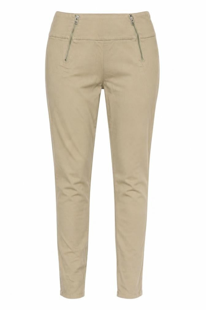 ONLY Women’s Beige High Rise Stretch Jegging Trousers Size M