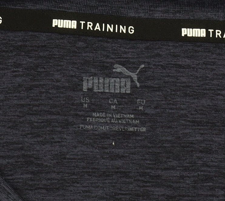 Puma Men's Navy Blue Crew Neck Training T-Shirt Size M