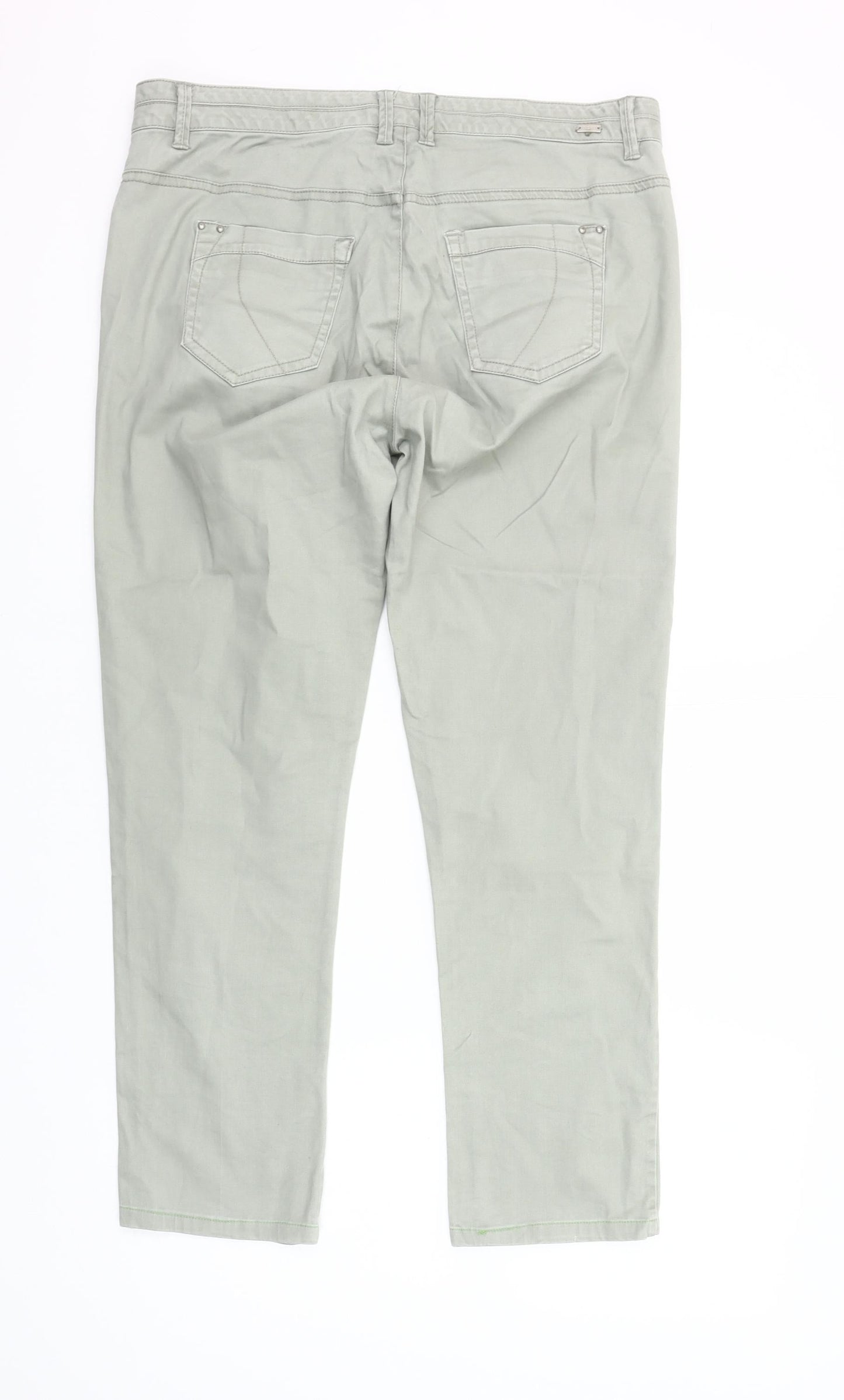 Micha Women’s Grey Straight Regular Fit Mid Rise Jeans Emma