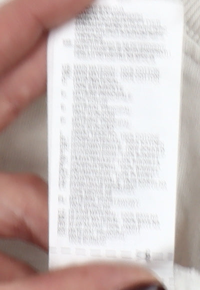 Adidas Womens White Size 8 Basic Short Sleeve Cotton T-Shirt