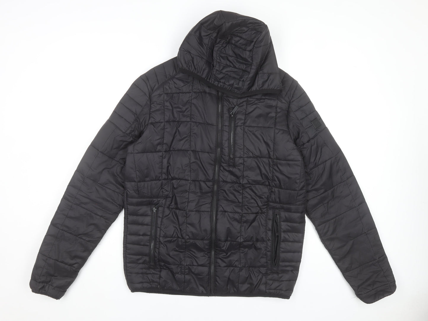 Regatta Mens Black M Puffer Hooded Jacket Outdoor Walking Coat