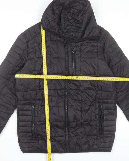 Regatta Mens Black M Puffer Hooded Jacket Outdoor Walking Coat