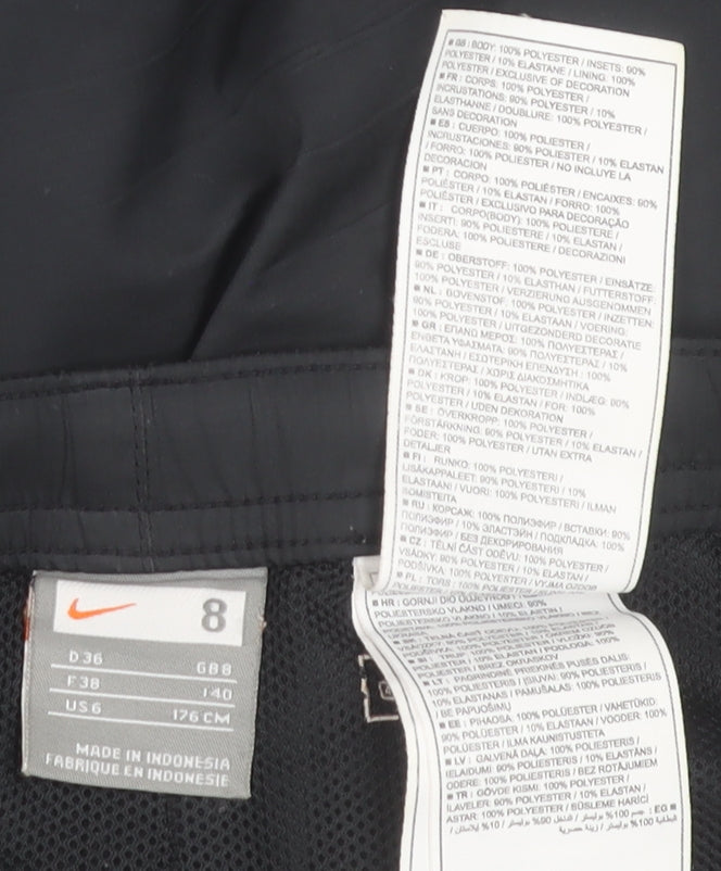 Nike Women's Black Size 8 Lightweight Lined Sports Trousers