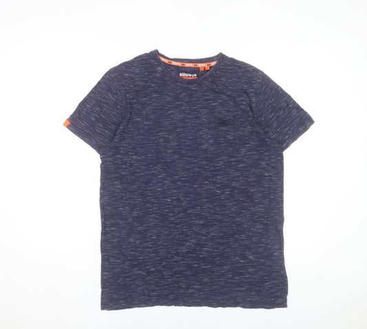 Superdry Men’s Blue Crew Neck Short Sleeve T-Shirt Size L