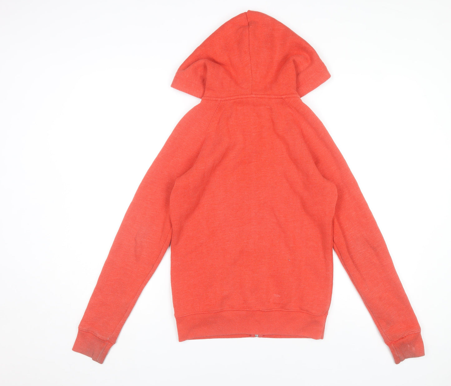 Jack Wills Women's Coral Full Zip Hoodie UK 6 Cotton Blend