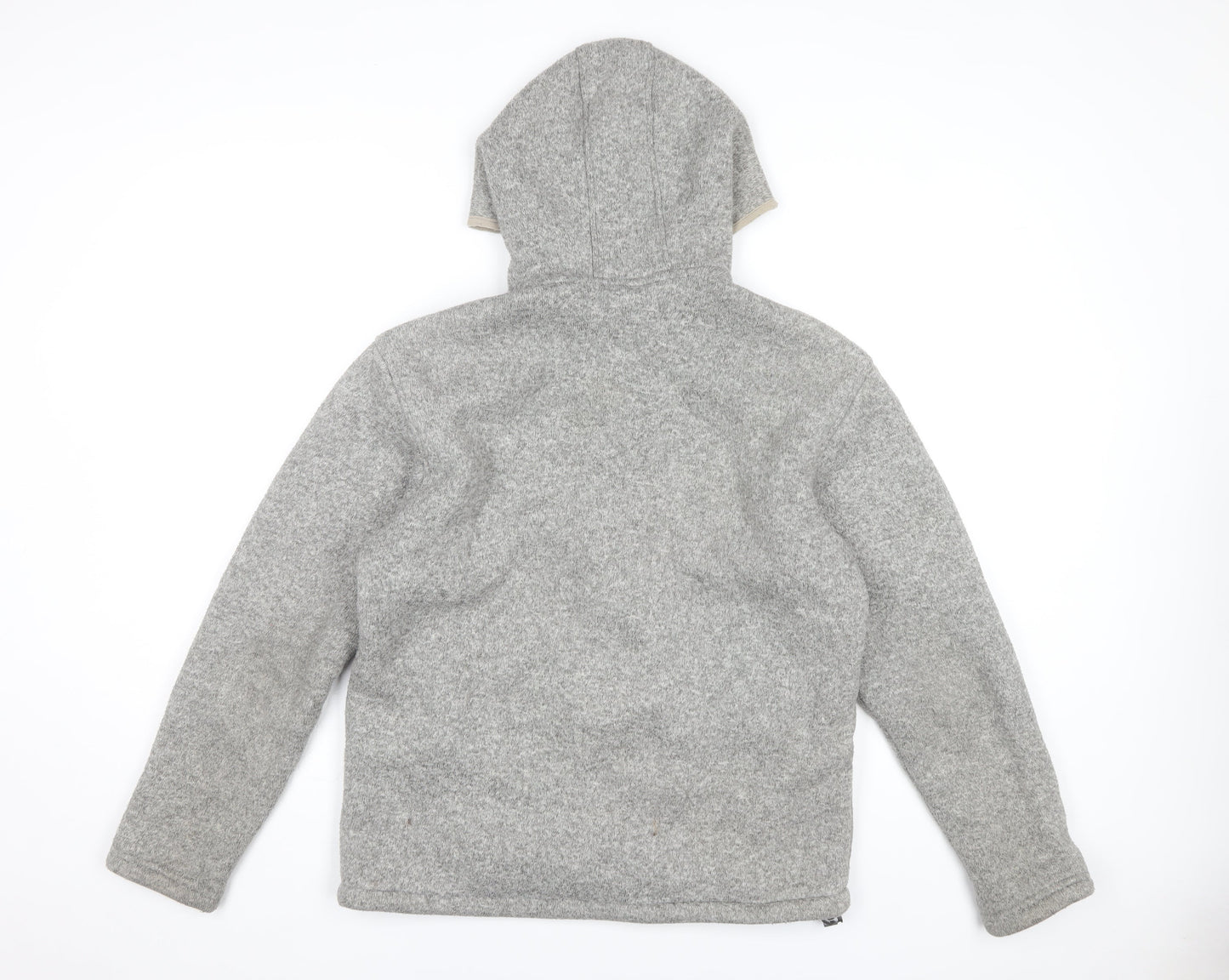 New Balance Men's Grey Full Zip Fleece Hoodie Size M