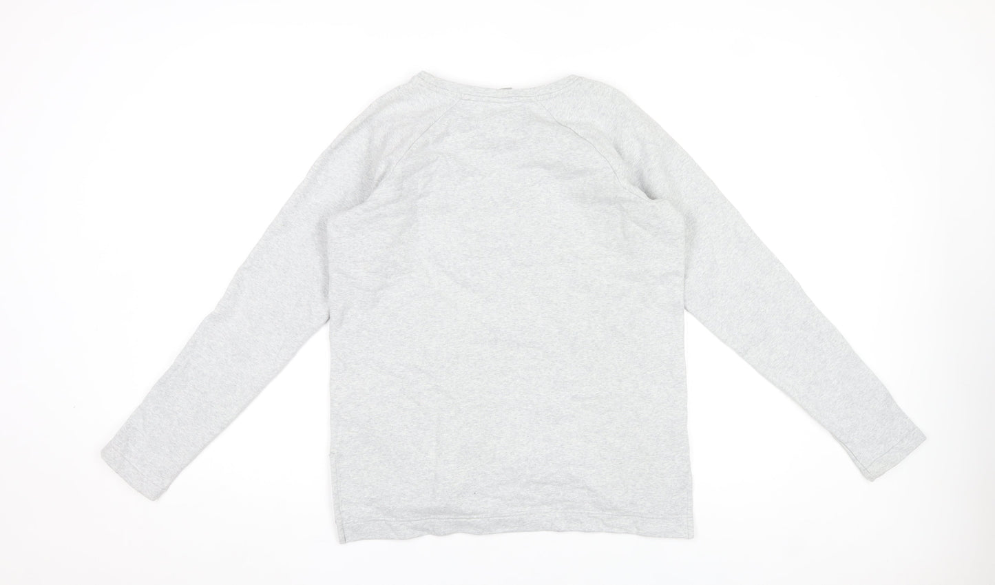 Bench Women's Grey Pullover Sweatshirt M Cotton Blend Casual