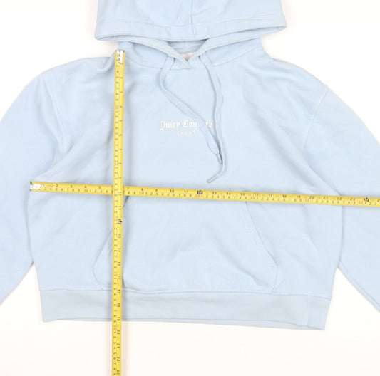 Juicy Couture Sport Women’s Blue XXL Pullover Hoodie Cotton Blend
