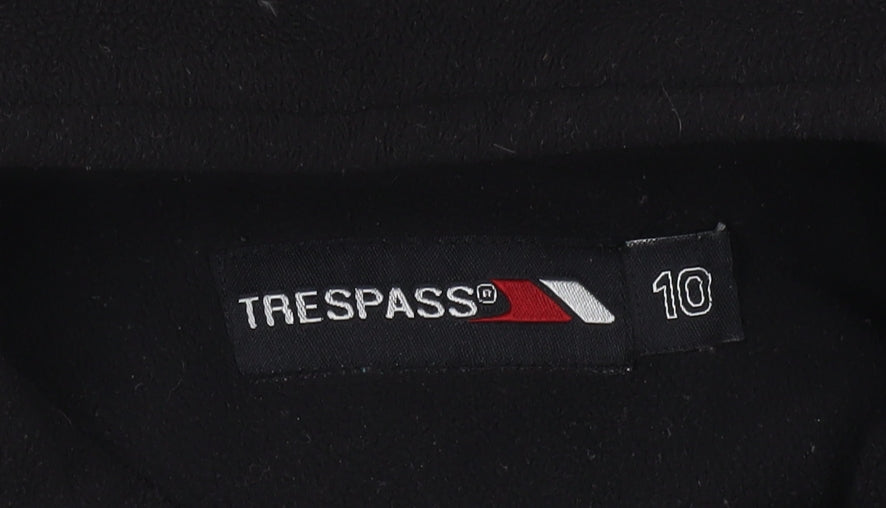 Trespass Womens Black Fleece Pullover Sweatshirt Size 10