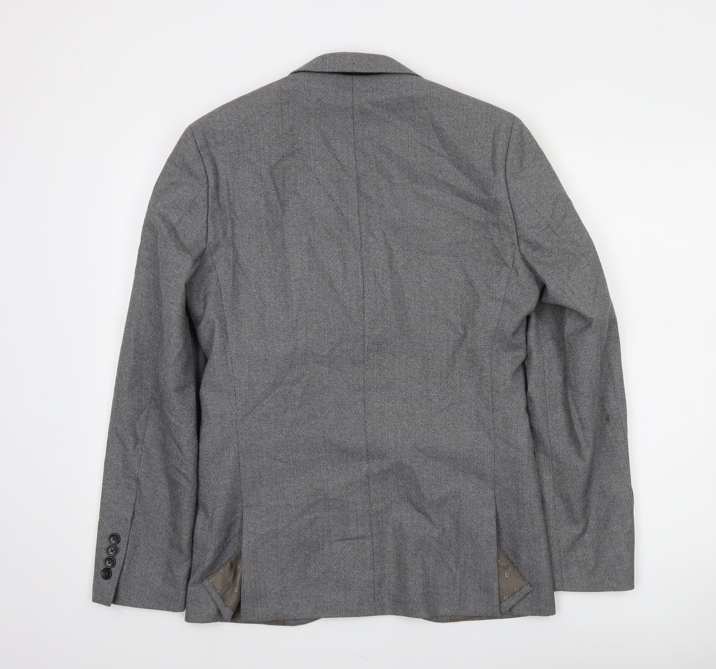 Next Men’s Grey 36 Blazer Jacket Regular Fit Classic Style