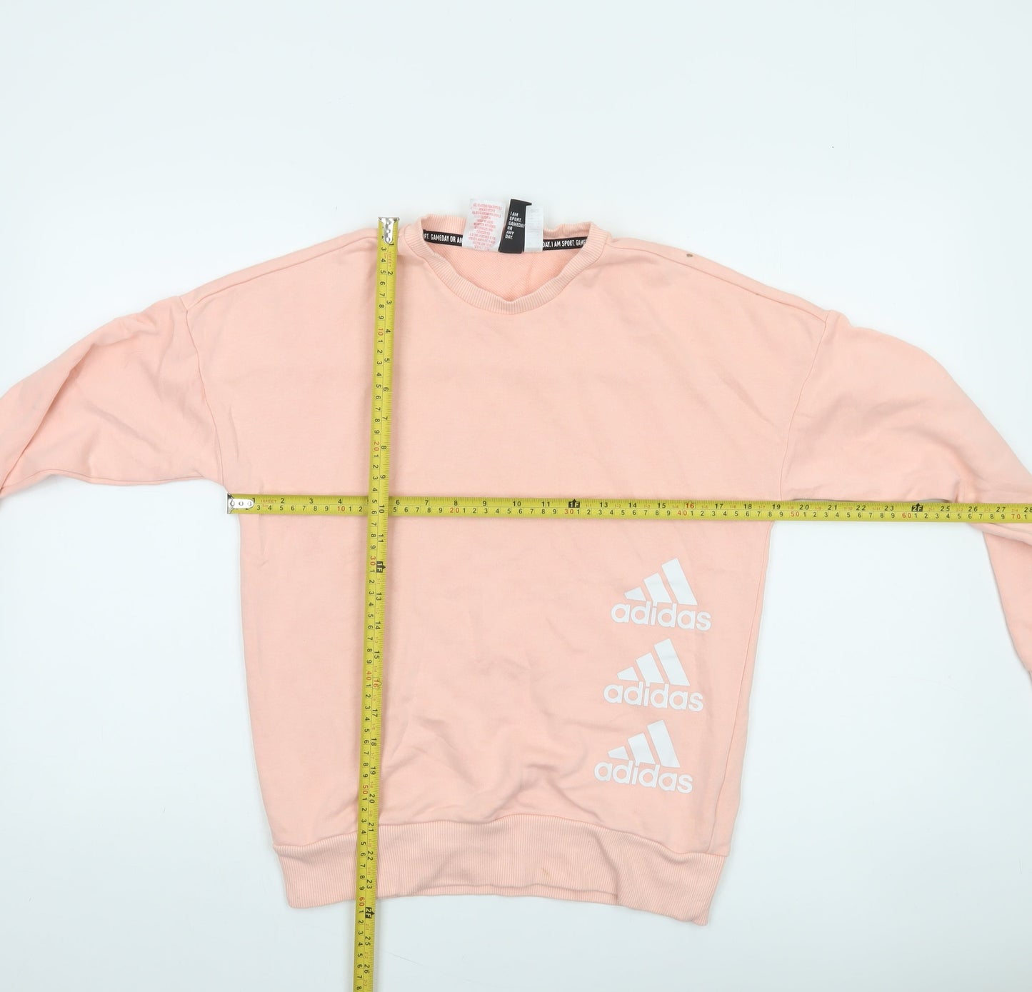 Adidas Teens Pink Crew Neck Pullover Sweatshirt Size 13-14Y