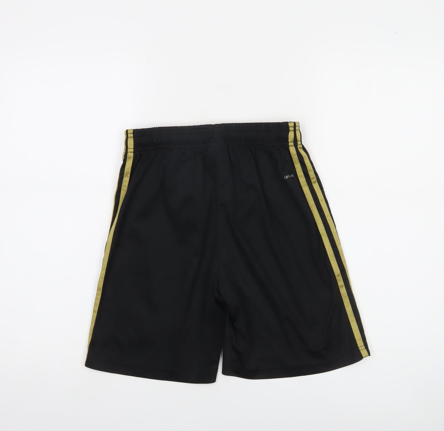 Adidas Boys Black Gold Athletic Shorts S FC Bayern Munich Football