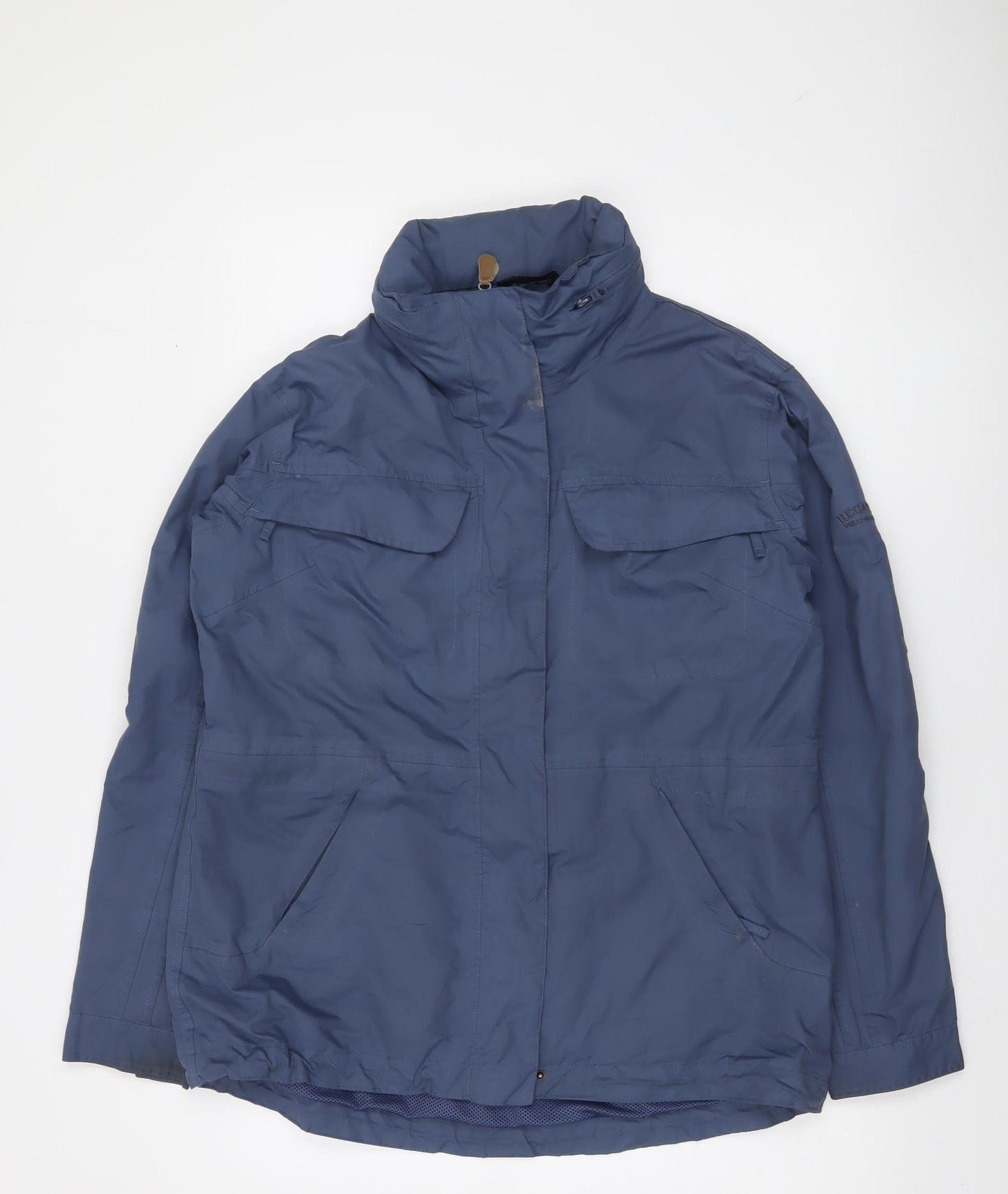 Regatta Women's Blue Waterproof Rain Jacket Size 18