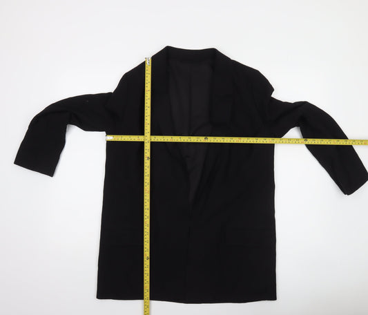 AllSaints Women’s Black Longline Blazer Jacket UK 14