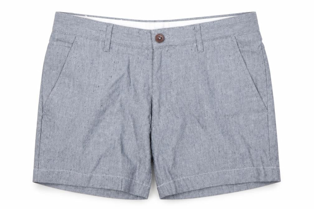Farah Women Blue Cotton Blend Chino Shorts Size 30
