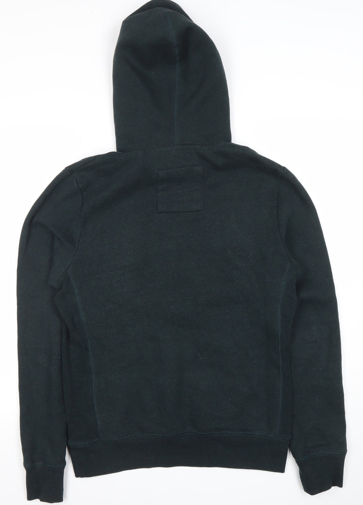 Diesel Men's Black Pullover Hoodie Medium Embroidered Fleece
