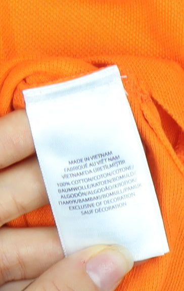 Ralph Lauren Womens Orange Classic Fit Cotton Polo Shirt XL