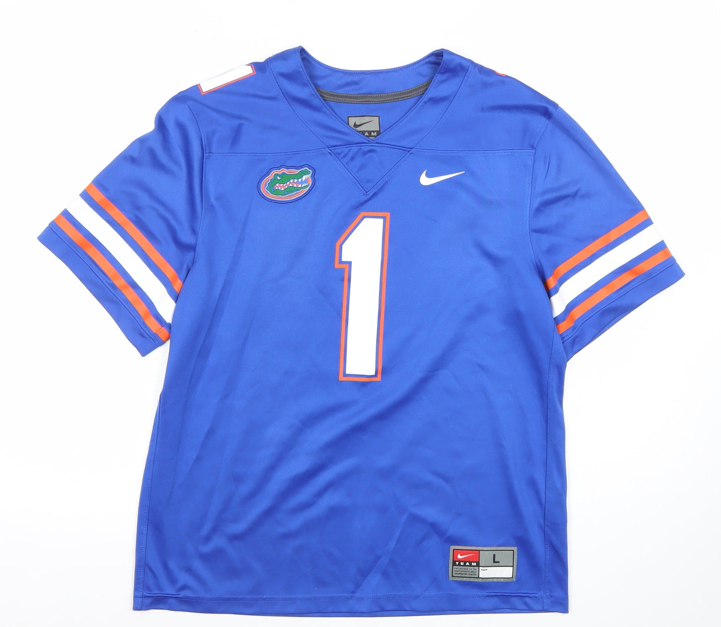 Nike Boys Blue Dri-Fit American Football Jersey T-Shirt L