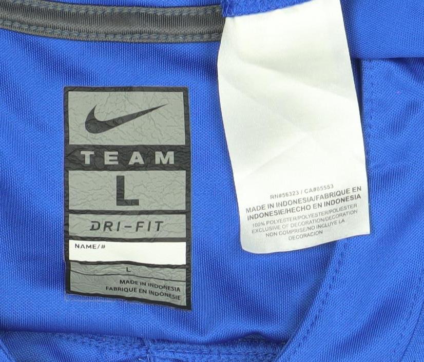 Nike Boys Blue Dri-Fit American Football Jersey T-Shirt L