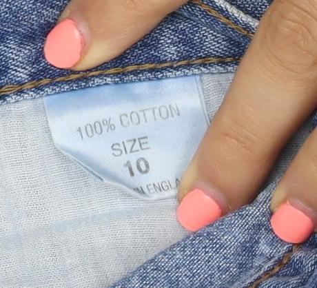 Nutshell Womens Blue Denim Cut-Off Shorts Size 10 Embroidered Boho