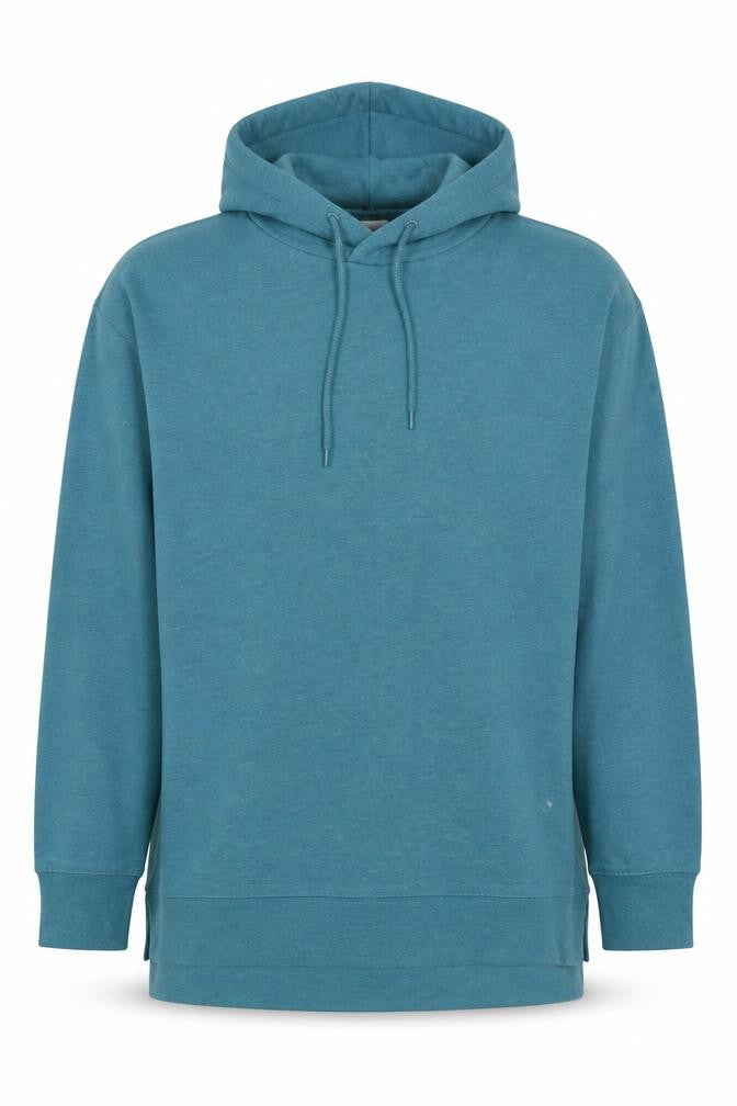 Front view of S. Bermans for Dunnes Stores Men's Blue Pullover Hoodie Medium