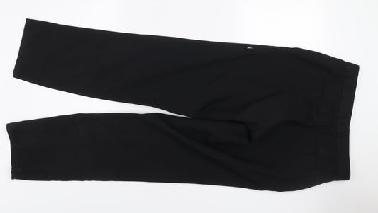 Events Womens Black Polyester Dress Trousers Size 22 Regular Fit