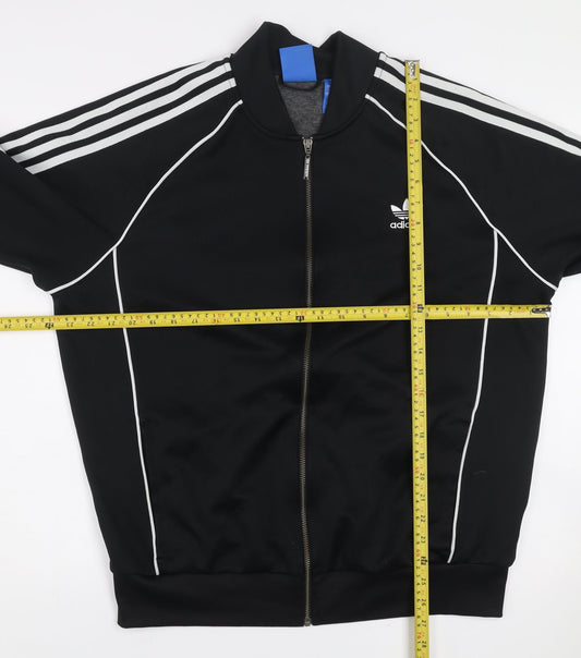 Adidas Mens Black XL Full Zip Sports Sweatshirt